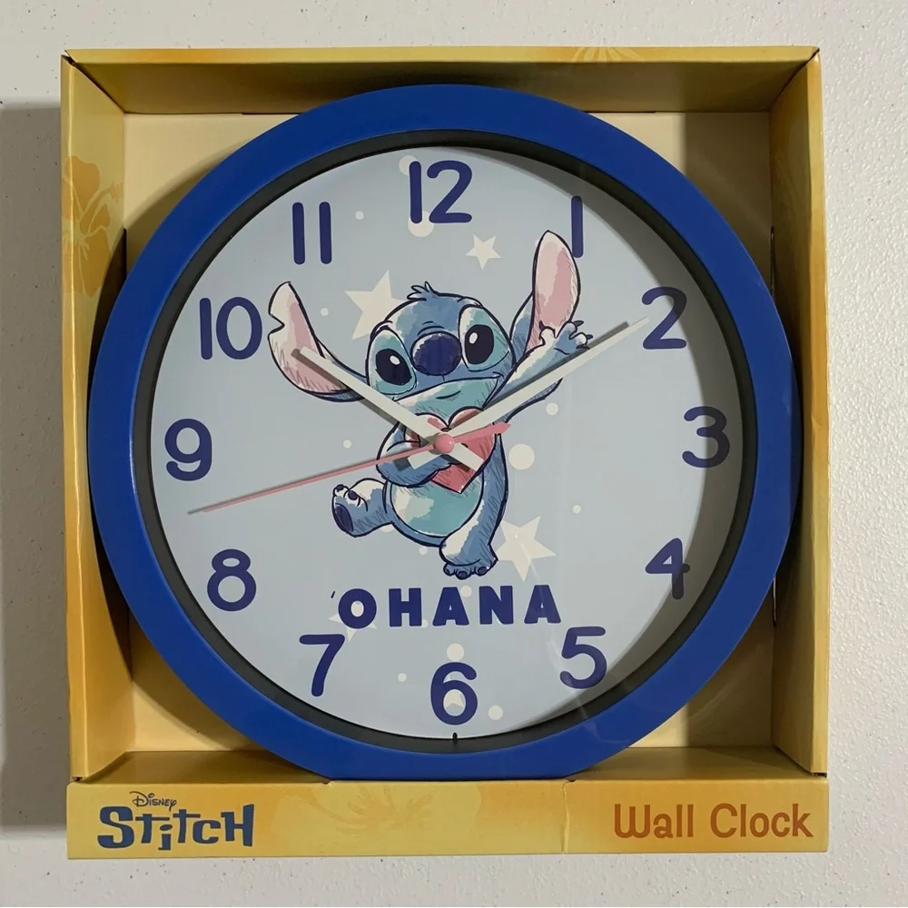 Disney Stitch Analog Wall Clock-New in Box